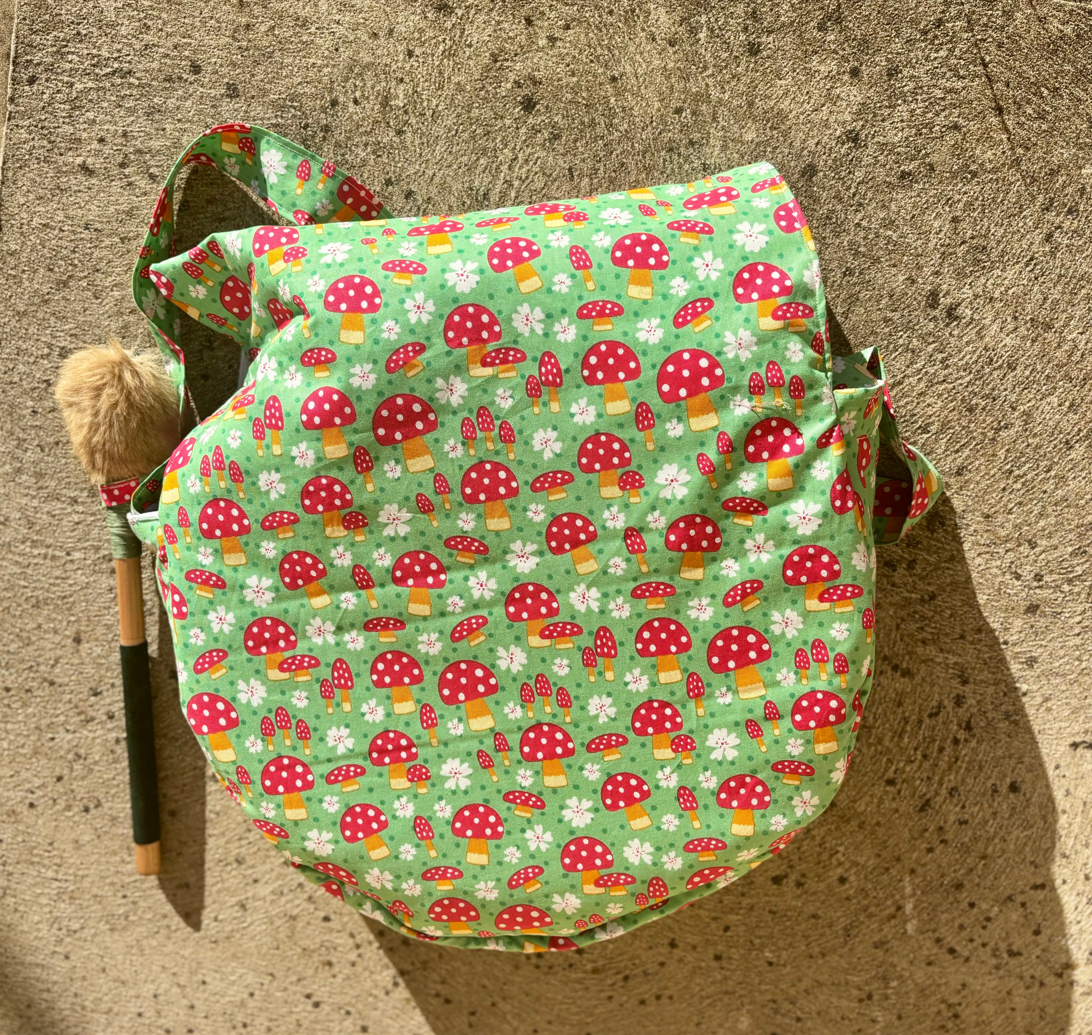 Handmade Hide drum bag fits 14”-16”