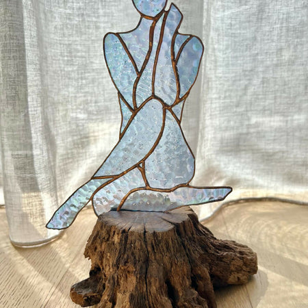 'Rebecca' stained glass figure