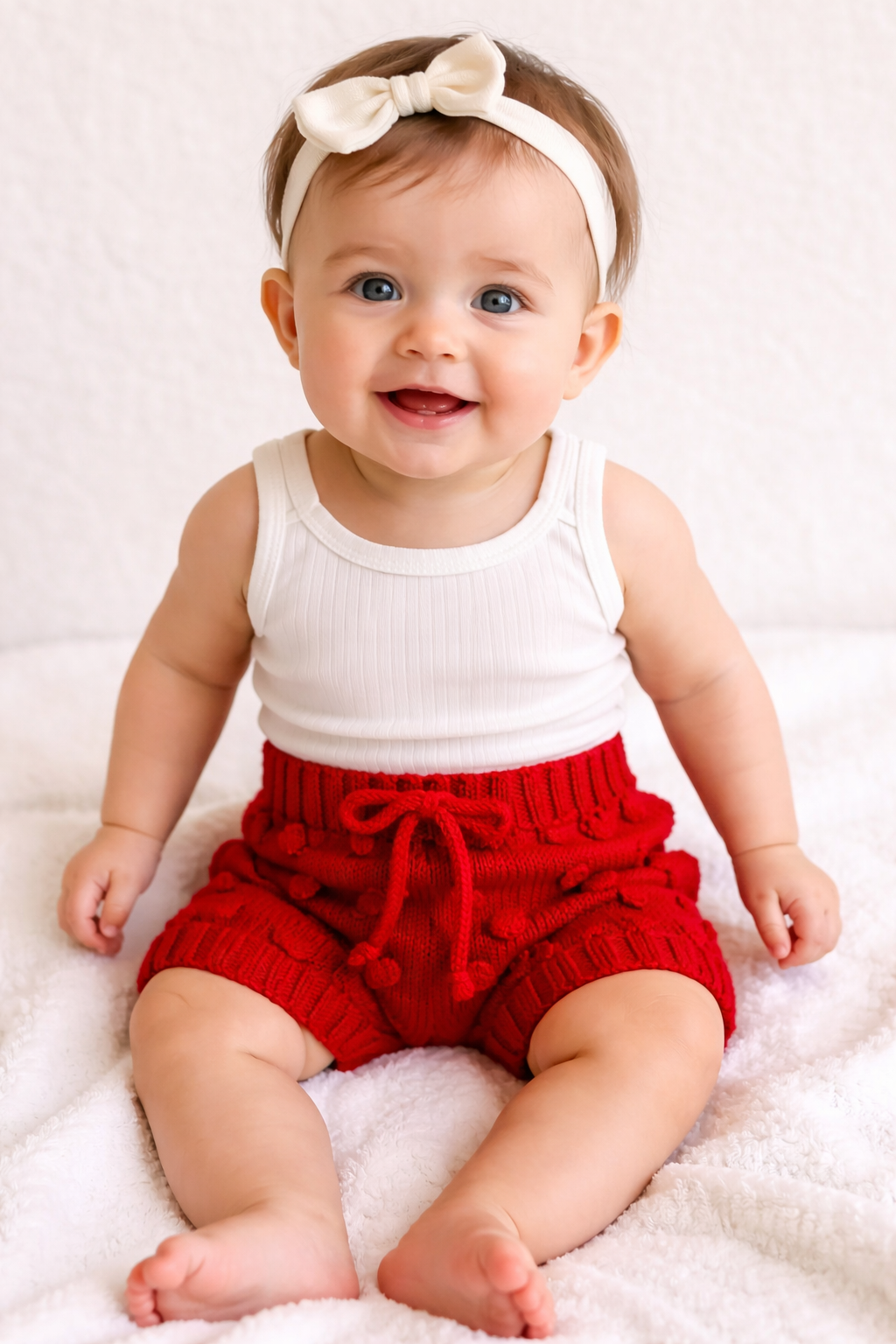 Baby knit merino popcorn bloomers size 0-3 months