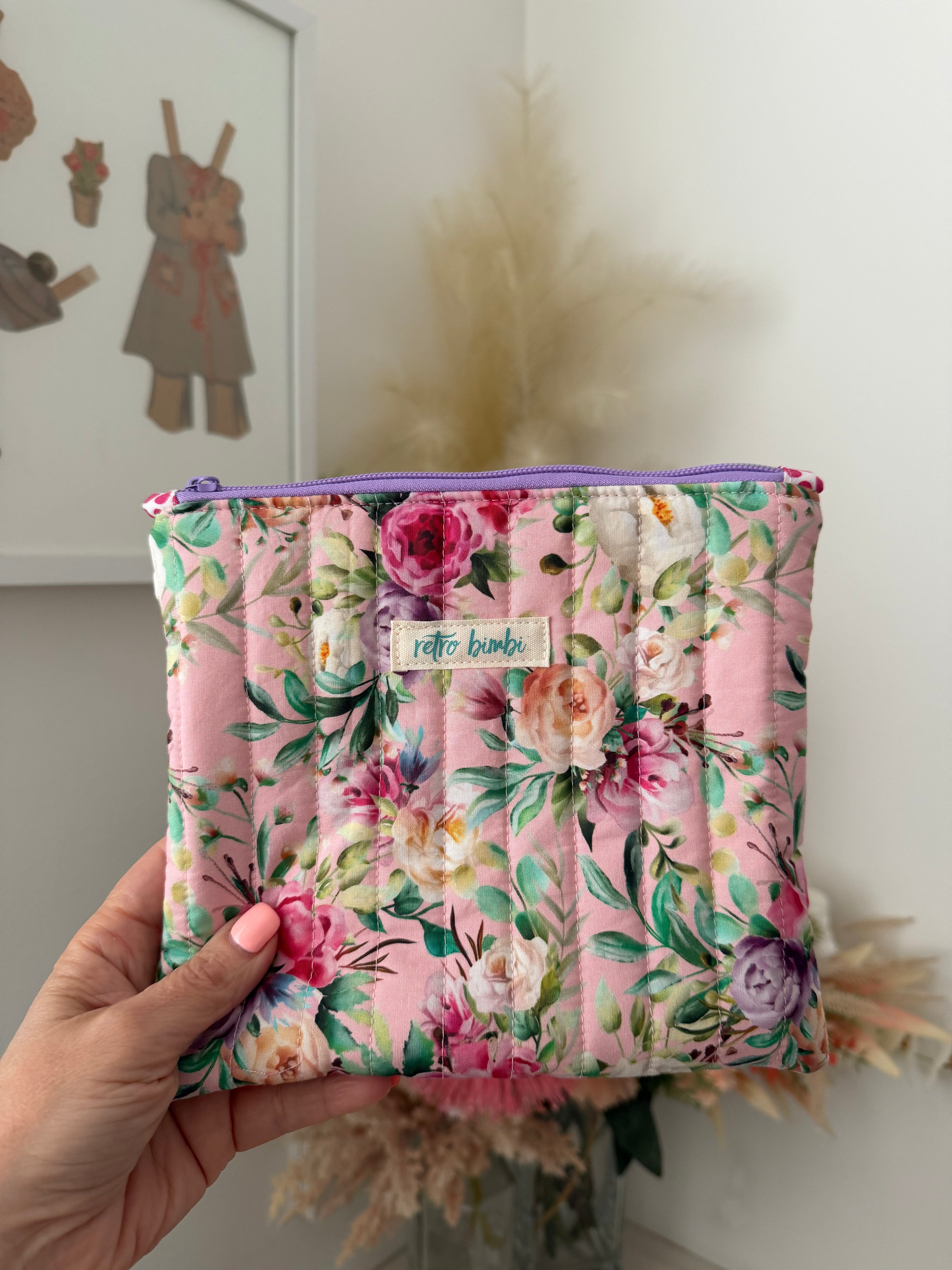 Medium Quilted Pouch - Various Designs