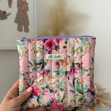 Medium Quilted Pouch - Various Designs