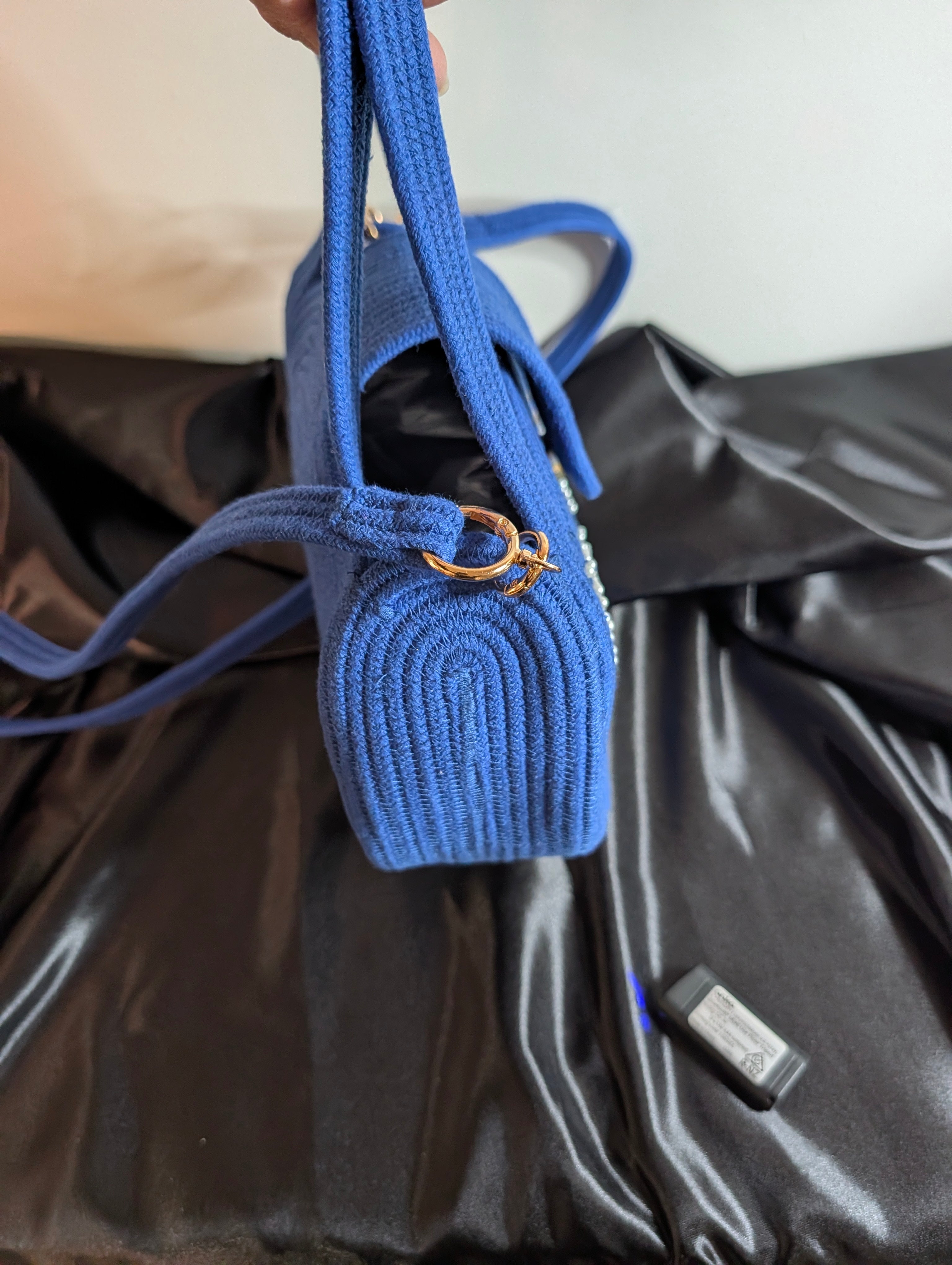 Siana Handmade Cotton Cord Pearl Handbag