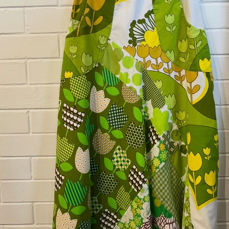 gorgeous patchwork vintage fabric skirt - small 8-10 - violetclothing - free postage