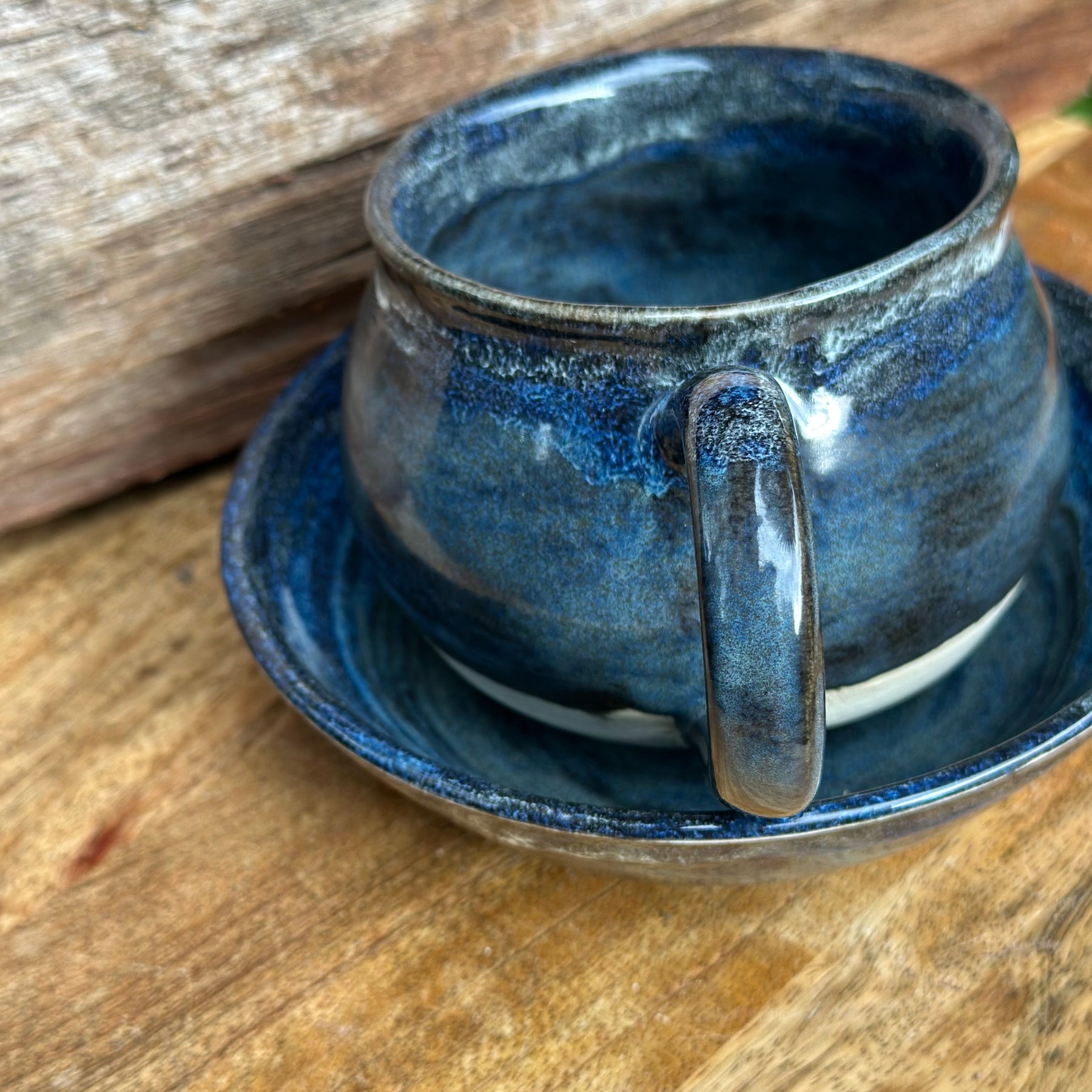 Coffee Mug and Bowl | Riders on the Storm | handmade ceramics