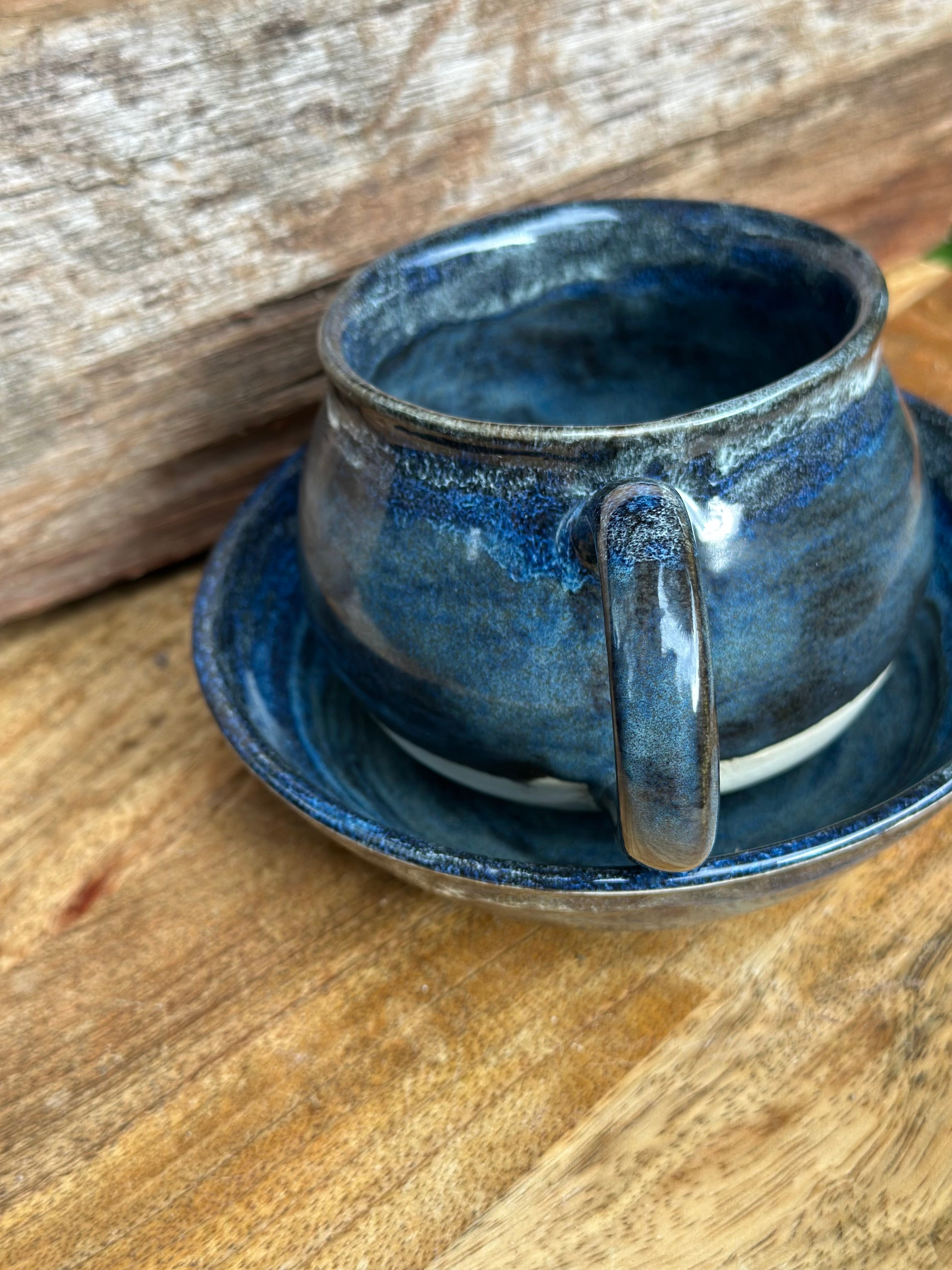 Coffee Mug and Bowl | Riders on the Storm | handmade ceramics
