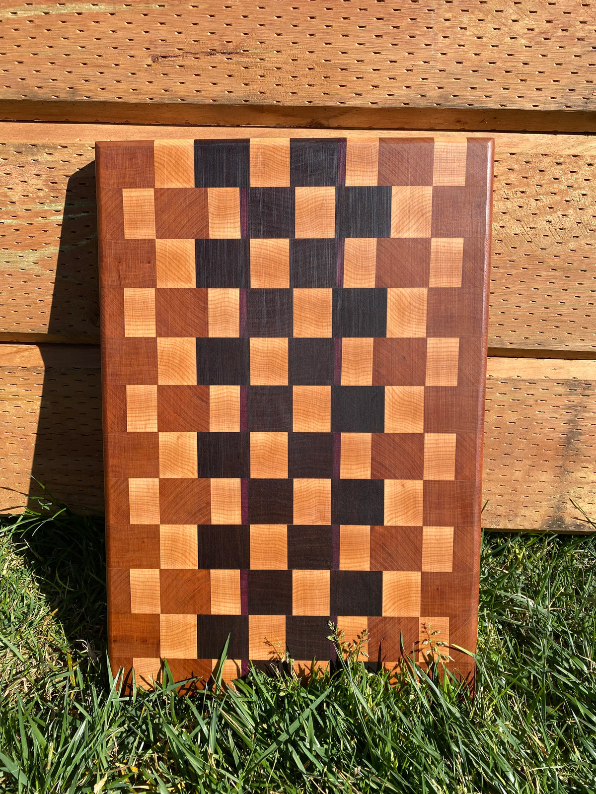 Chopping Board - "The Tri Timber Grid"
