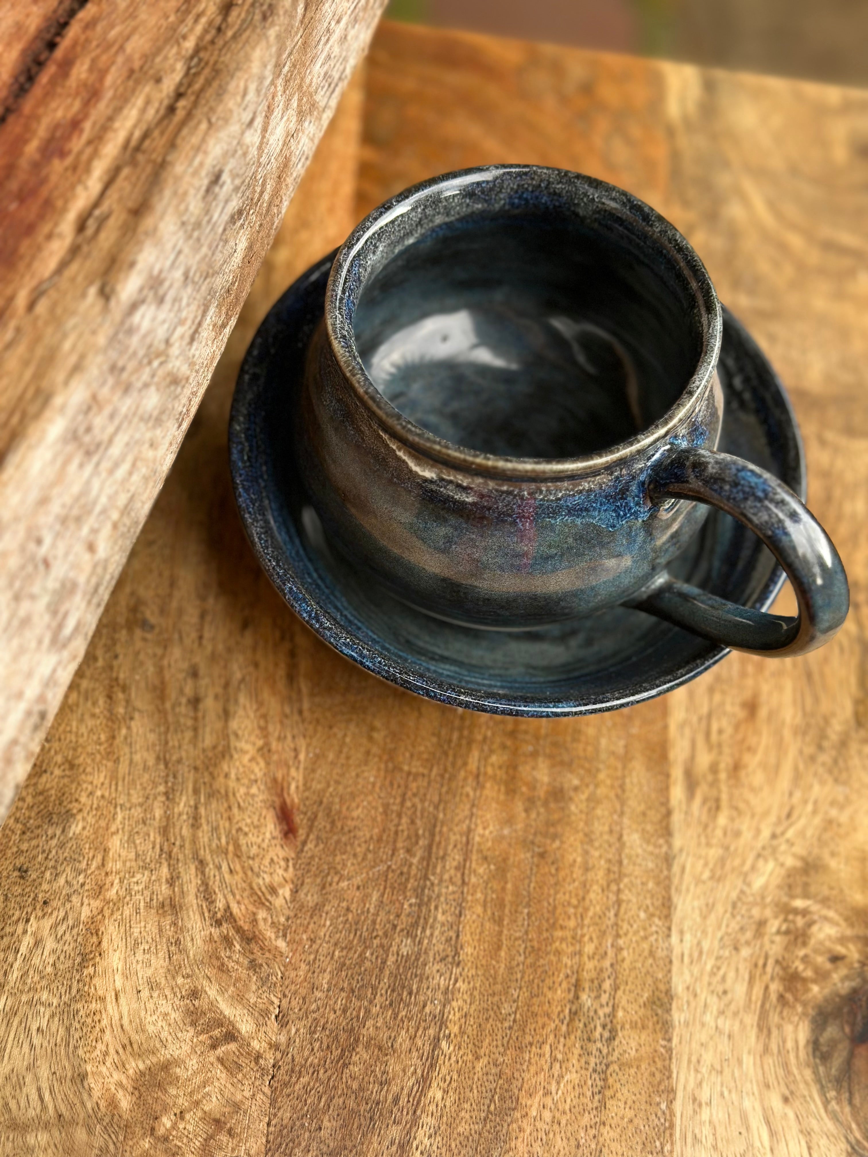 Coffee Mug and Bowl | Riders on the Storm | handmade ceramics