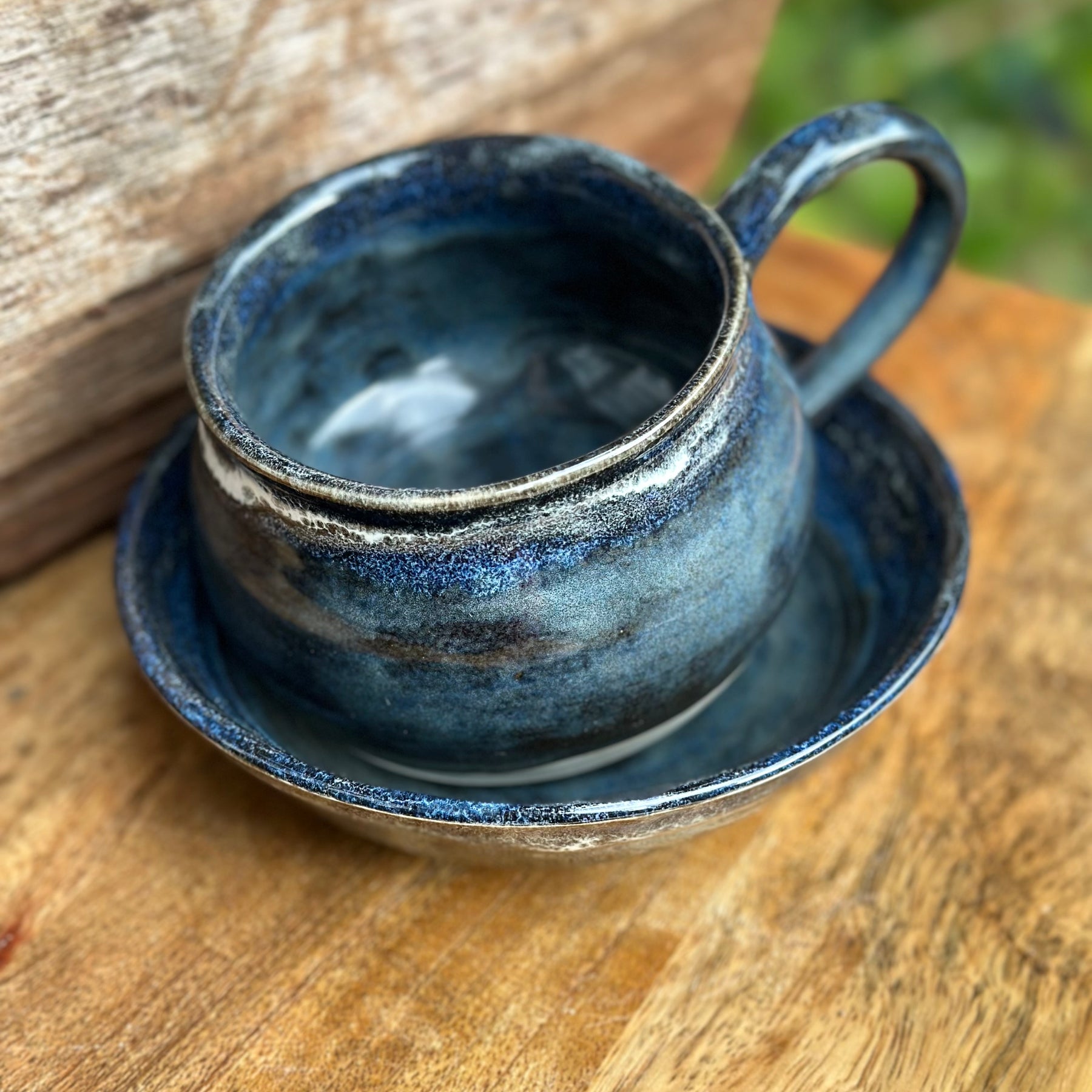 Coffee Mug and Bowl | Riders on the Storm | handmade ceramics