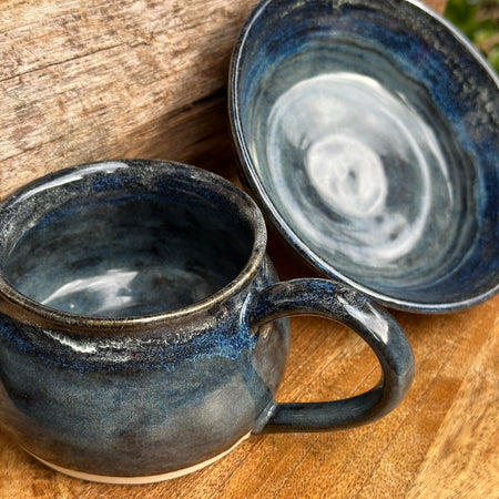 Coffee Mug and Bowl | Riders on the Storm | handmade ceramics