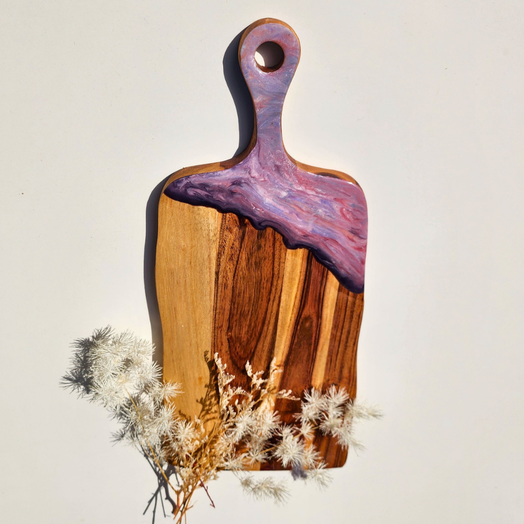 "Evening Glow" - Resin display Board