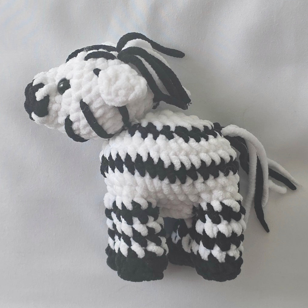 Crocheted Zebra