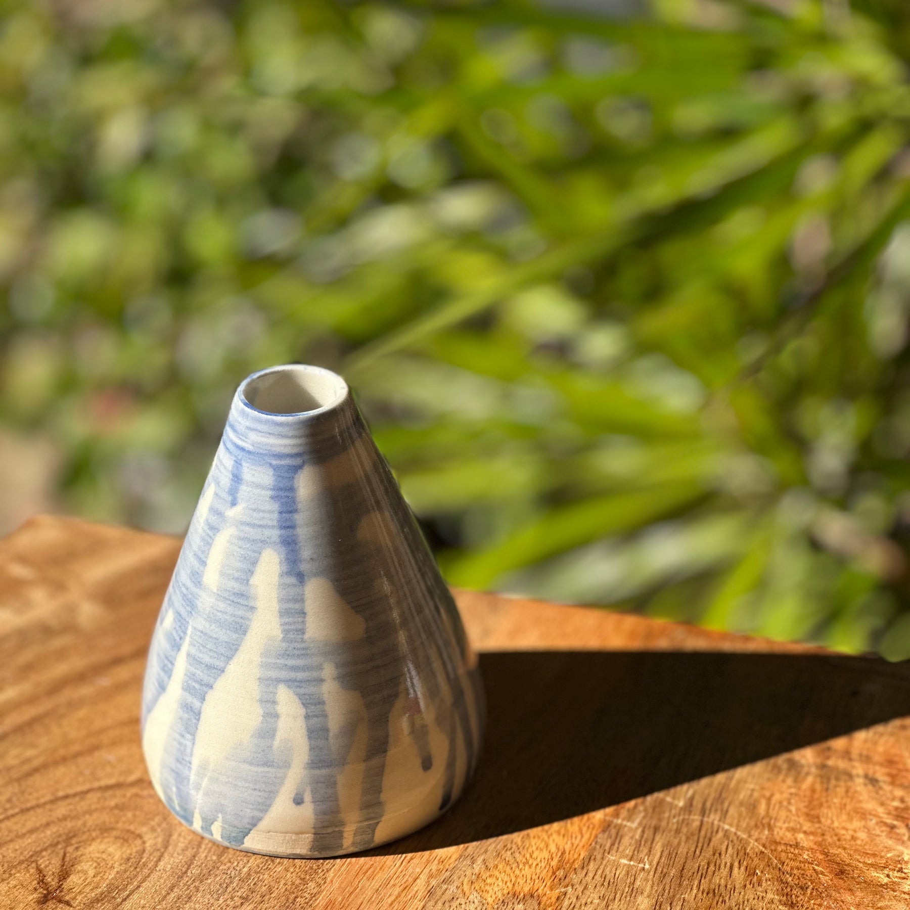 Olive Oil Pourer | Handmade Ceramic Tableware | Blue Splash