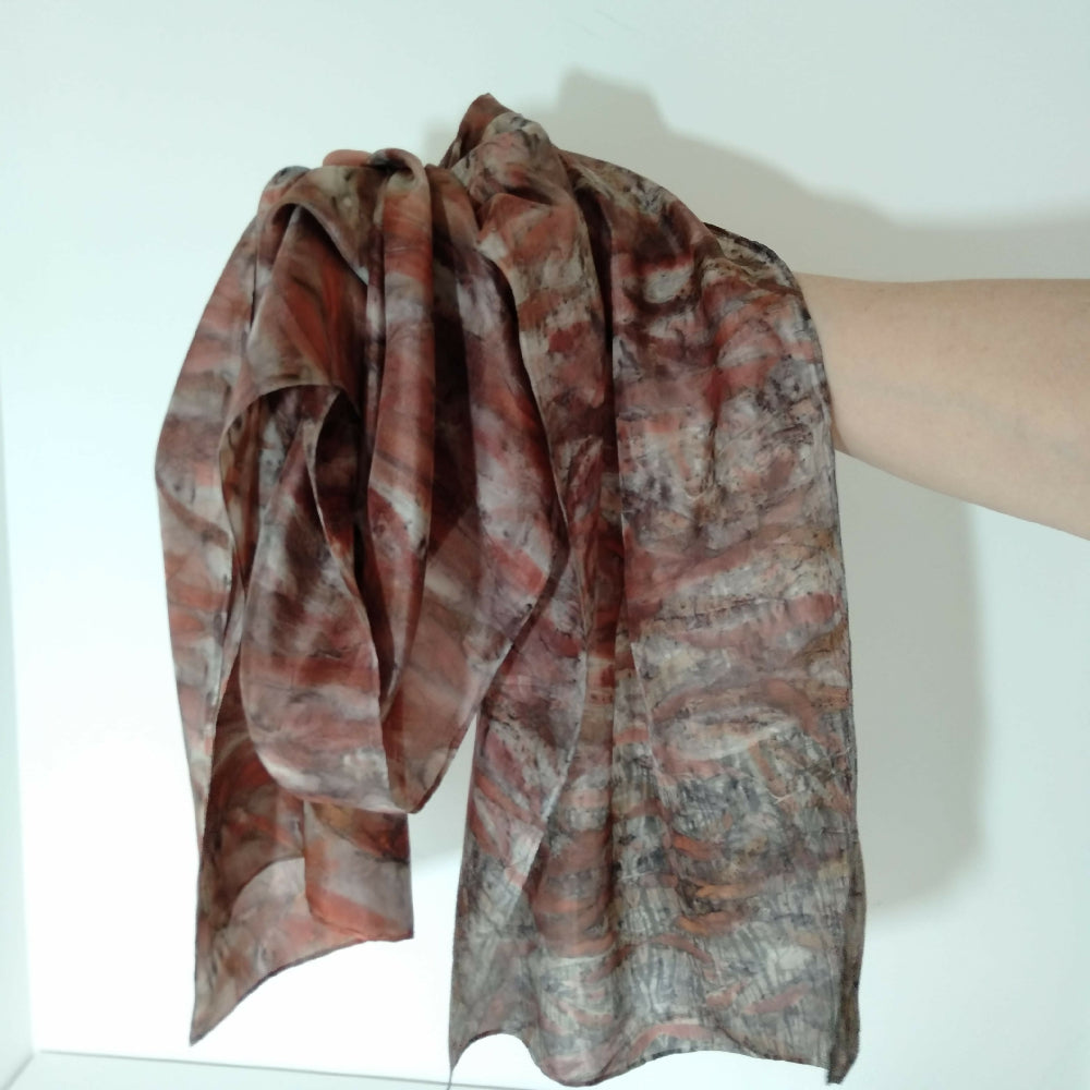 Silk scarf Jugiong tree 3