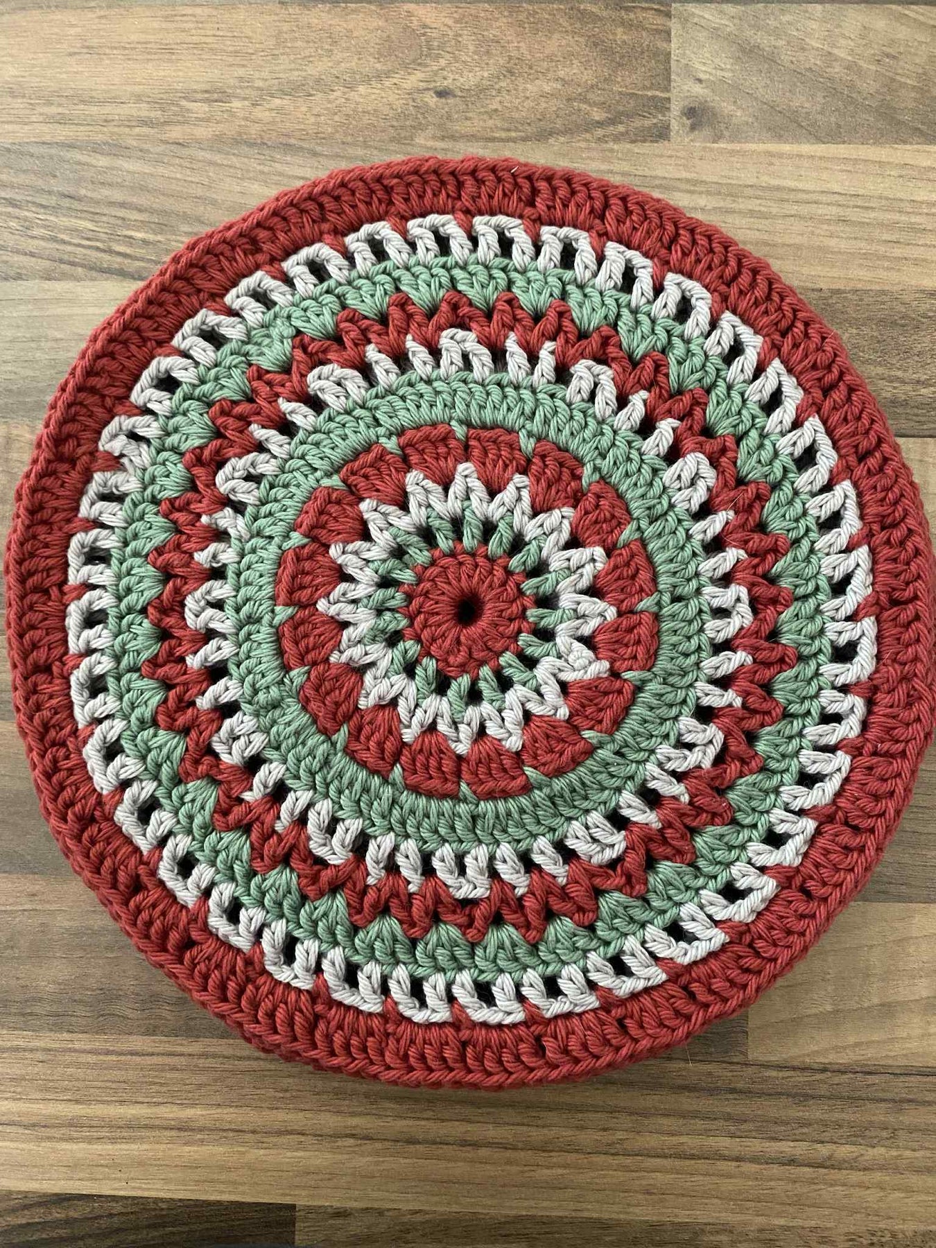 Set of 4 Crocheted Placemats 100% Cotton