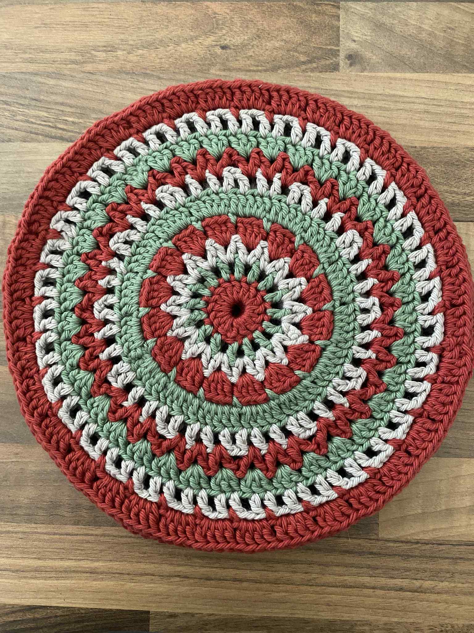 Set of 4 Crocheted Placemats 100% Cotton