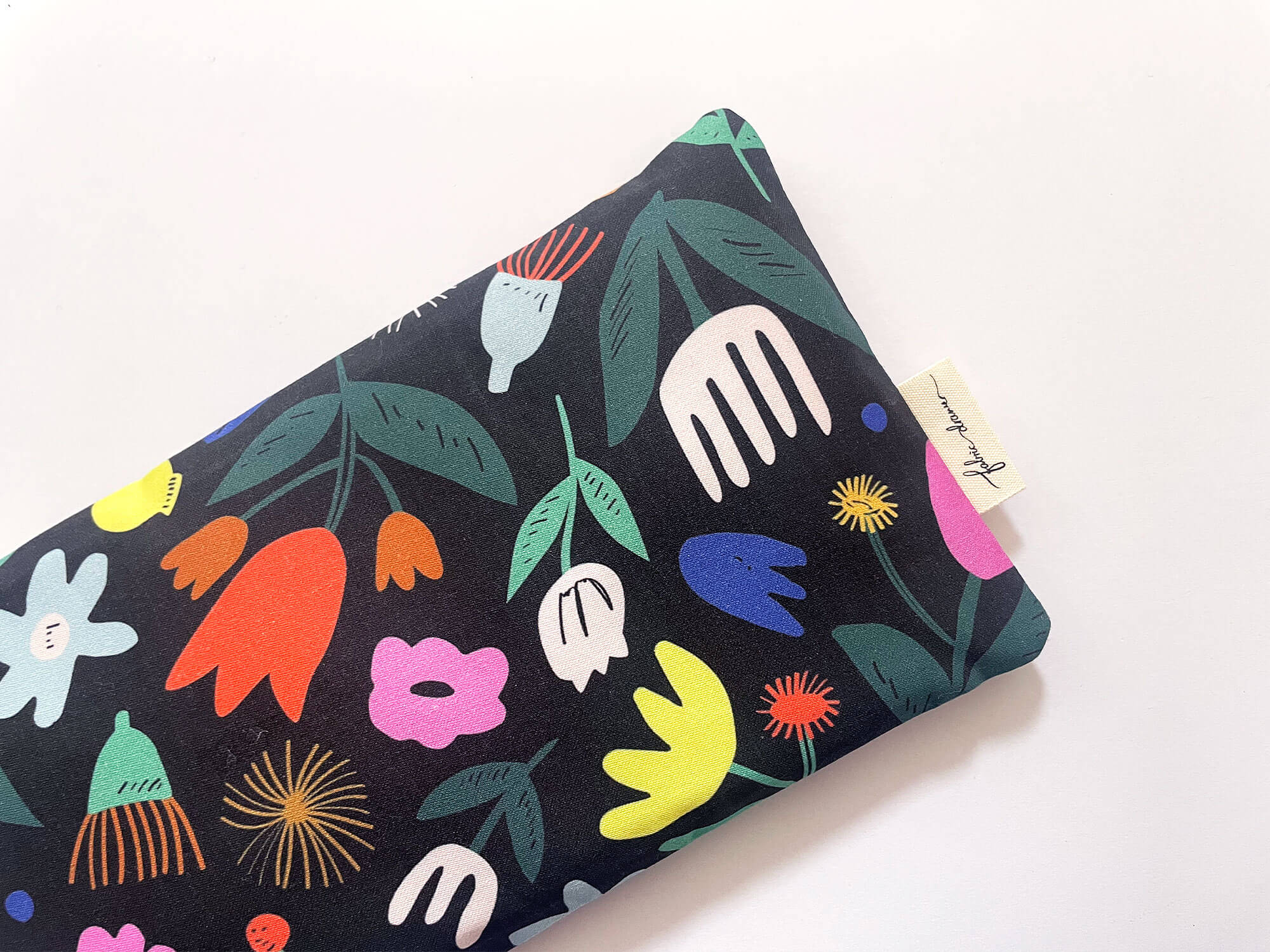 Weighted Eye Pillow Heat & Cool Pack, Handmade – Floral Pop