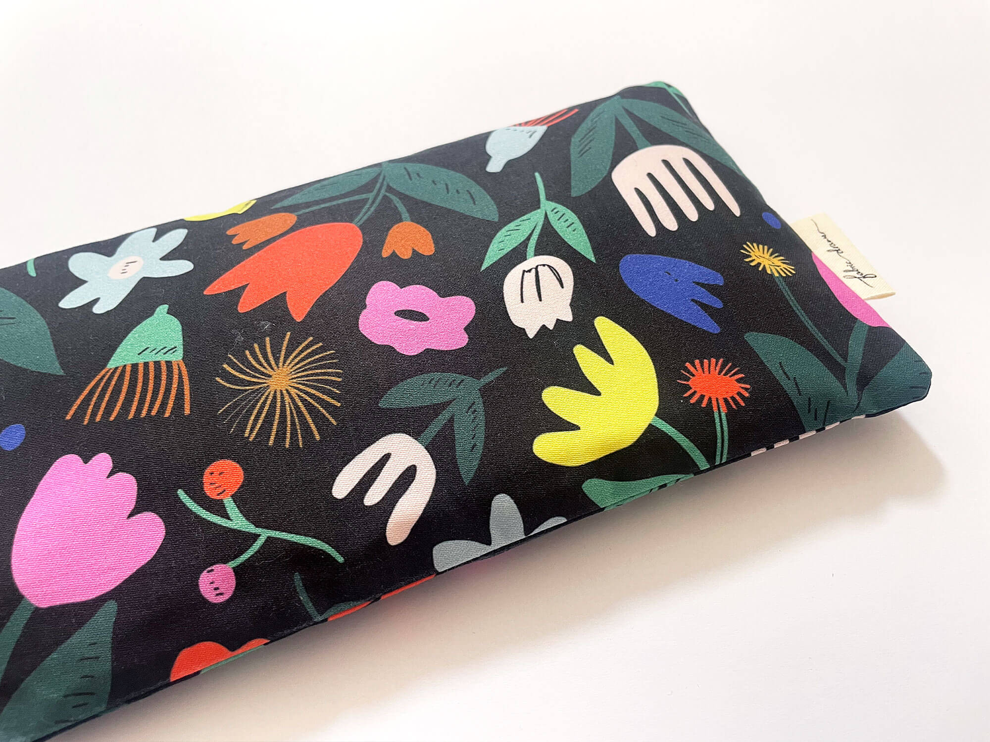 Weighted Eye Pillow Heat & Cool Pack, Handmade – Floral Pop