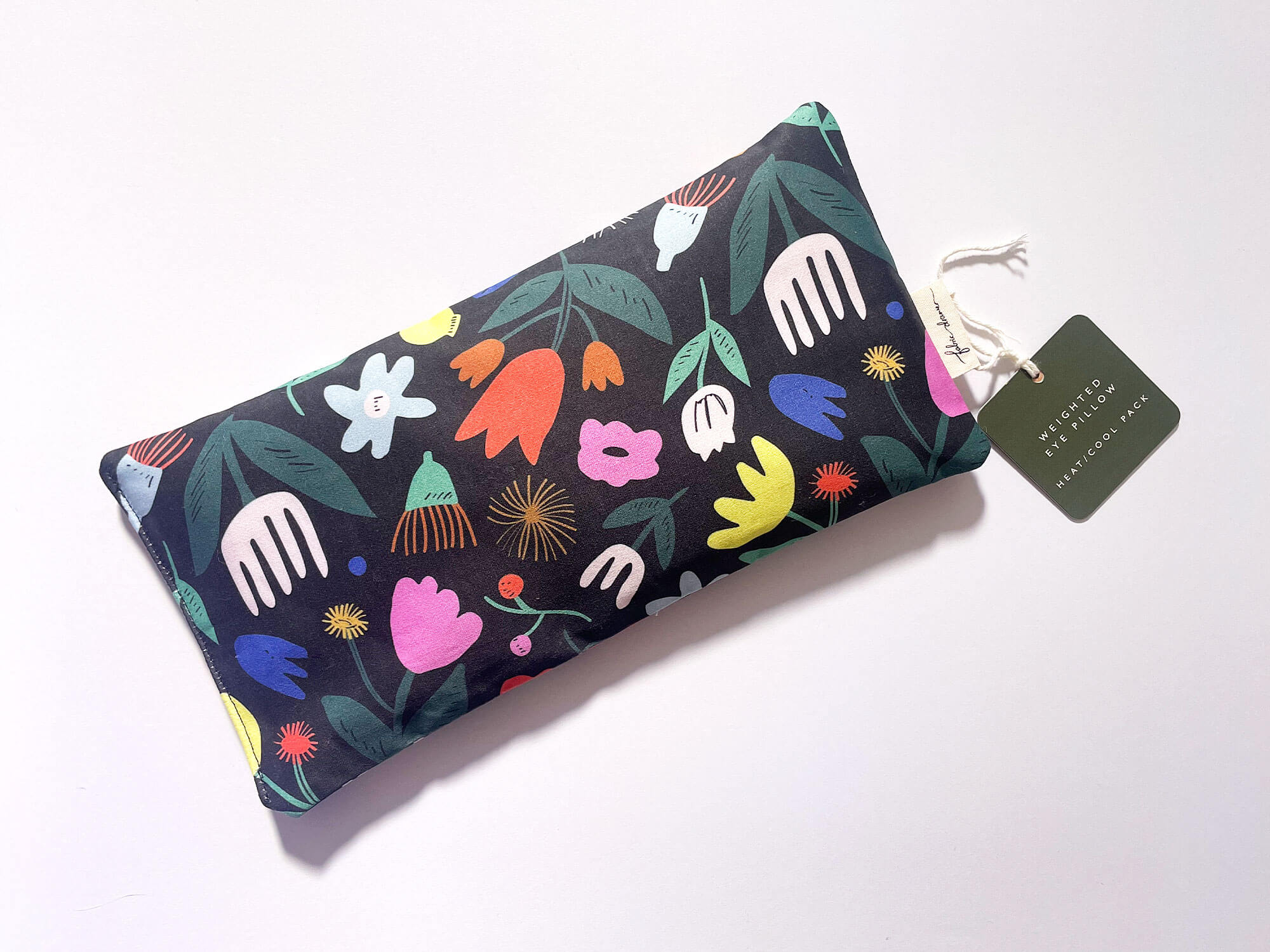 Weighted Eye Pillow Heat & Cool Pack, Handmade – Floral Pop