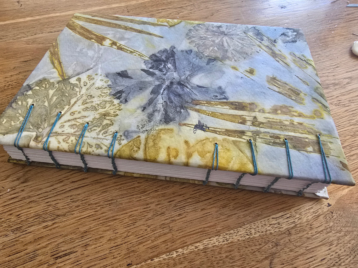 Hibiscus in Blue - Eco Print Journal