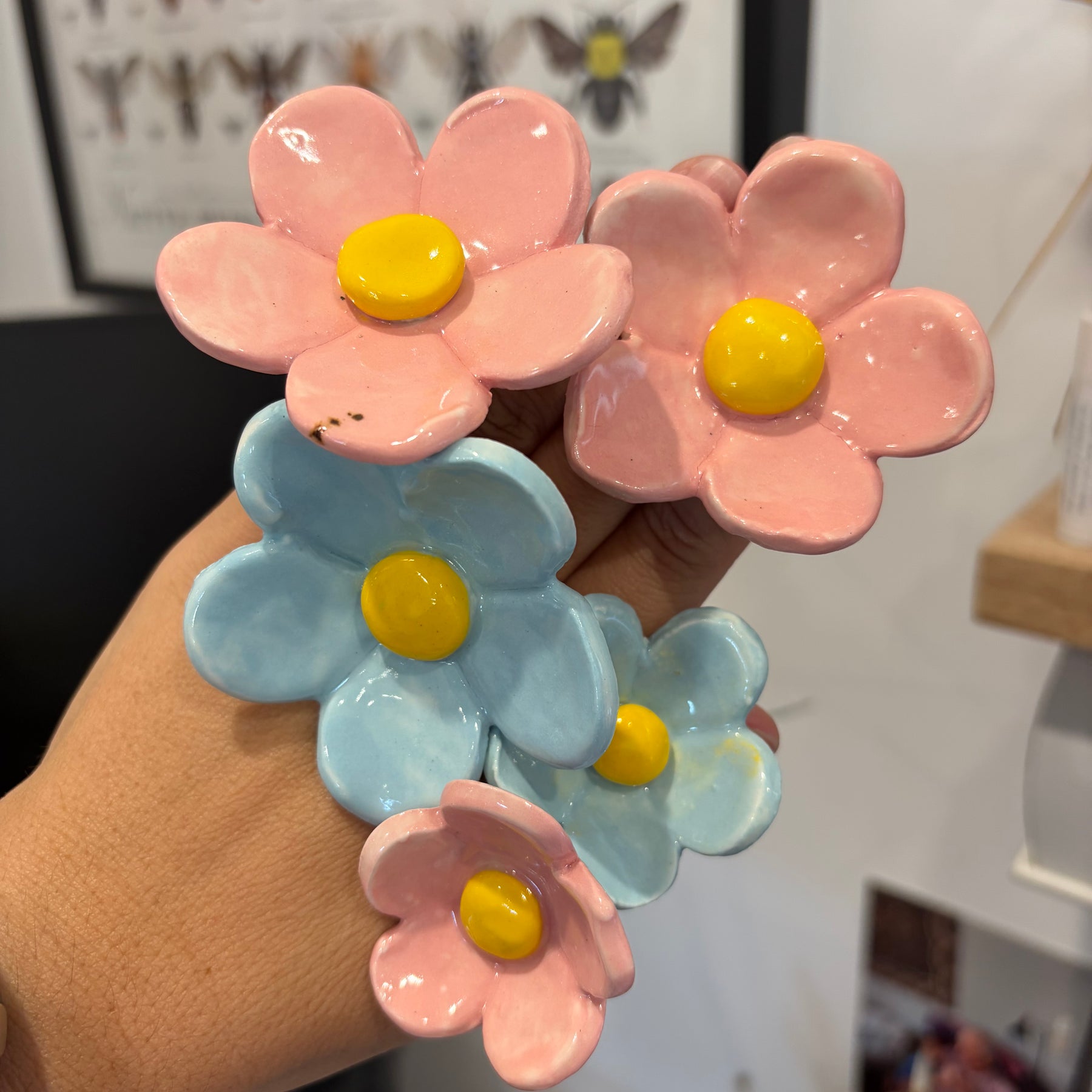 Ceramic Flowers - bunches of seconds!