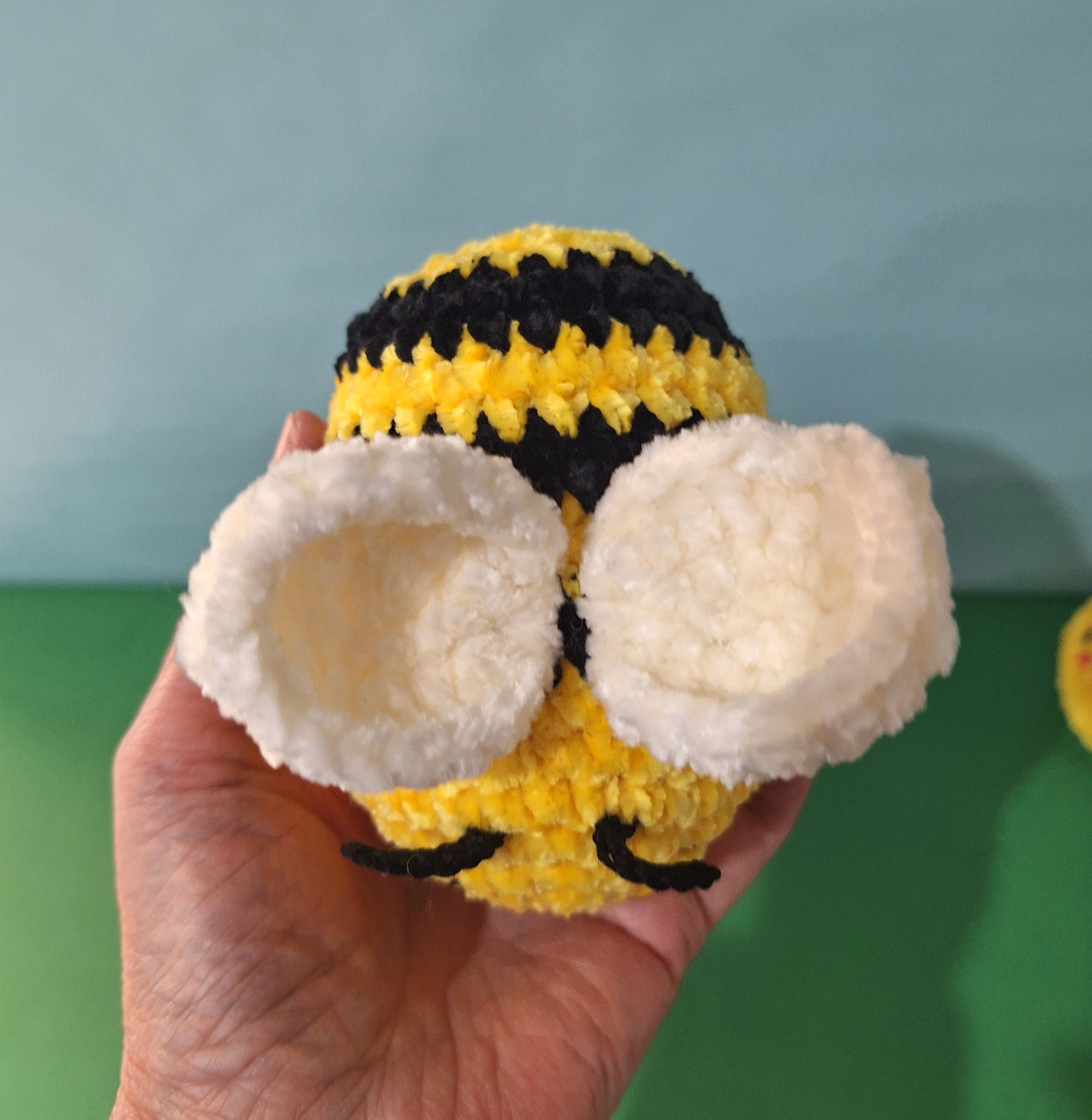 Soft Velvet Crocheted Honey Bee
