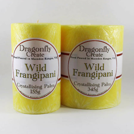Wild Frangipani | Crystallising Palm Wax Pillar Candle | 38/42 Hours