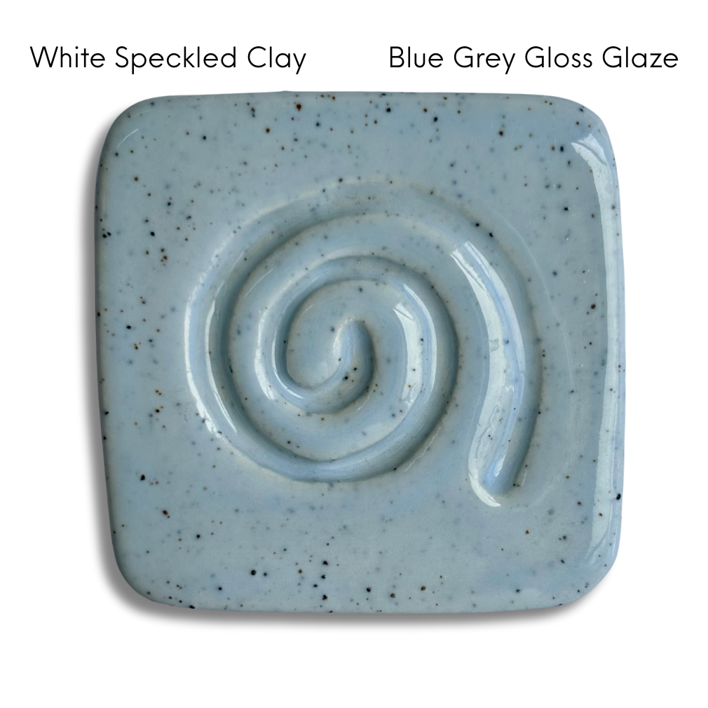 CUSTOM - Garlic/Ginger Grater + Herb Stripper in White Speckled Clay