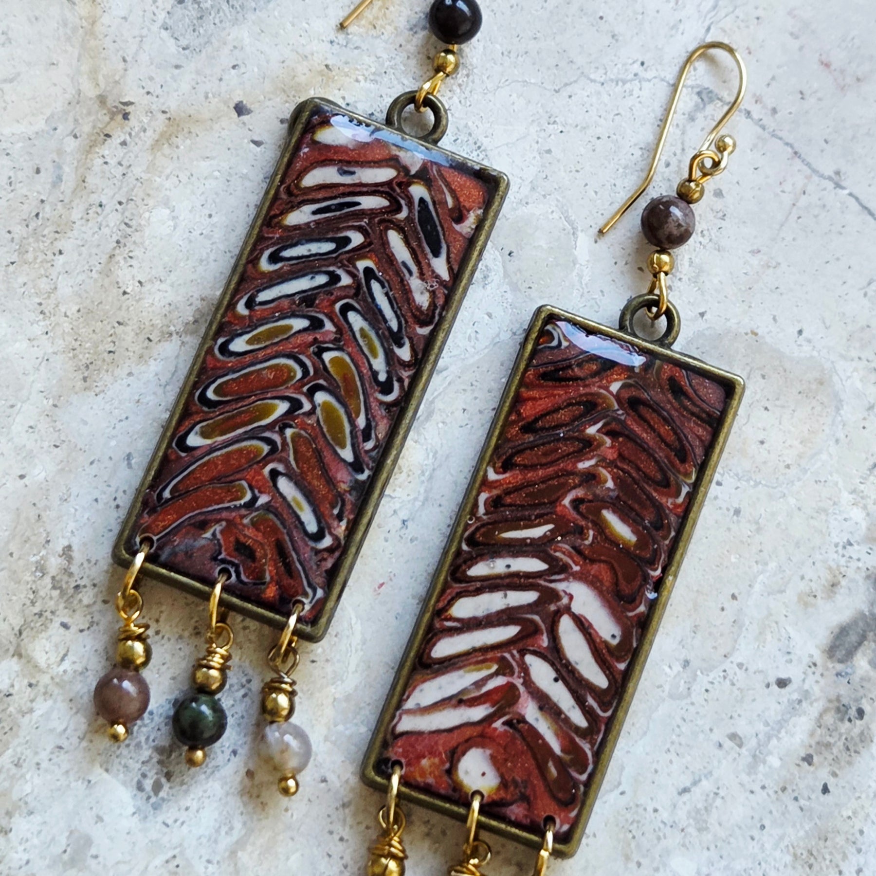 Cane Mosaic Earrings