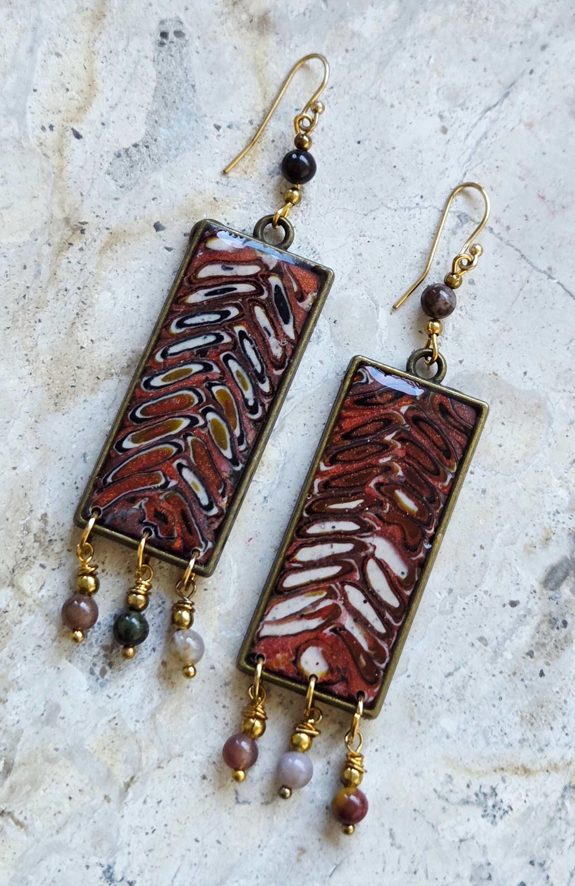 Cane Mosaic Earrings
