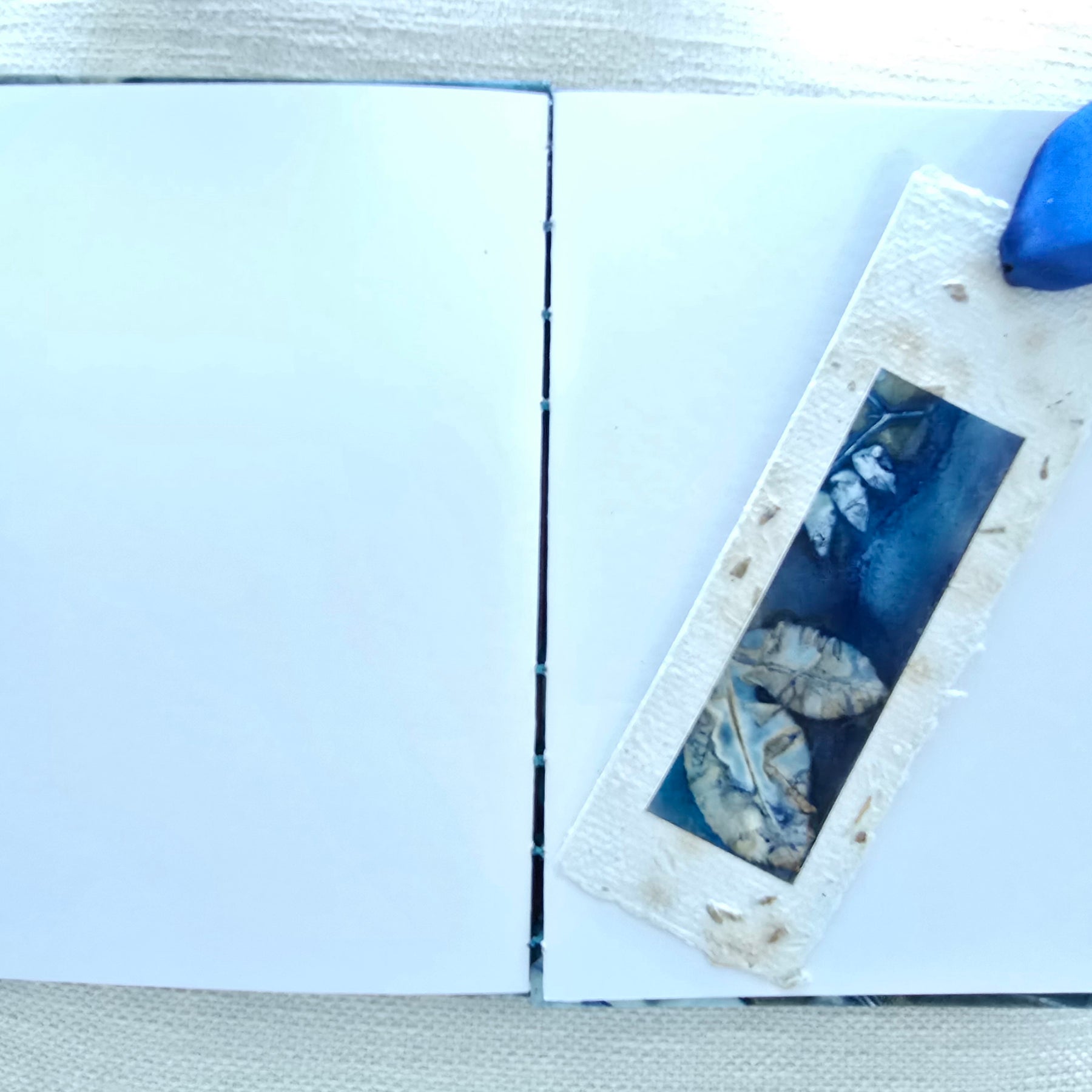 Hand stitched Journal Orginal Art Cover