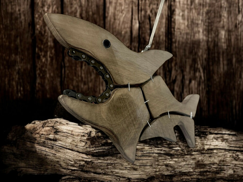 Shannon - Steampunk Shark Wall Art