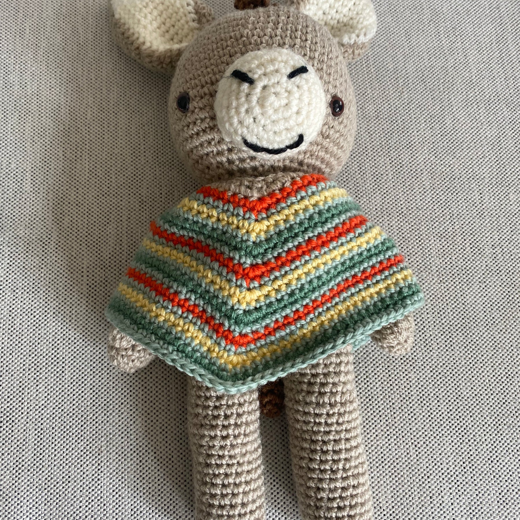 Raymond the Donkey - crocheted toy