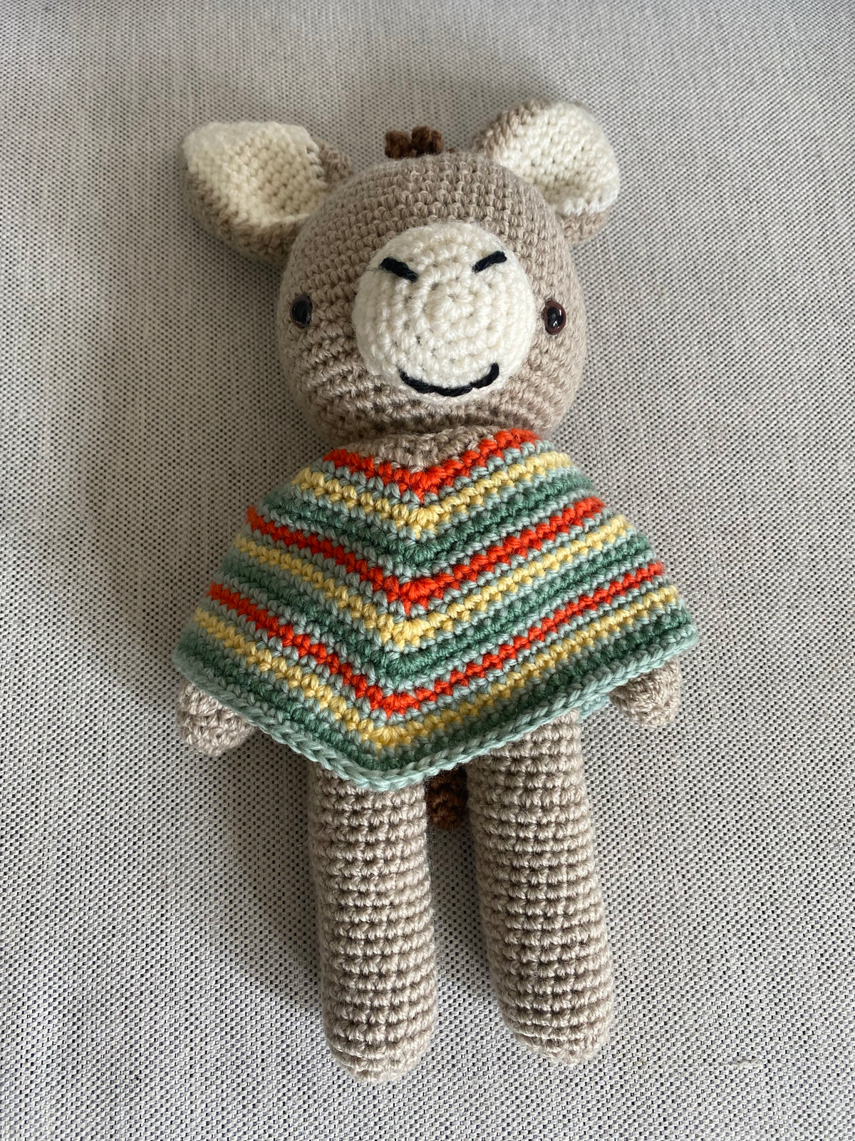 Raymond the Donkey - crocheted toy
