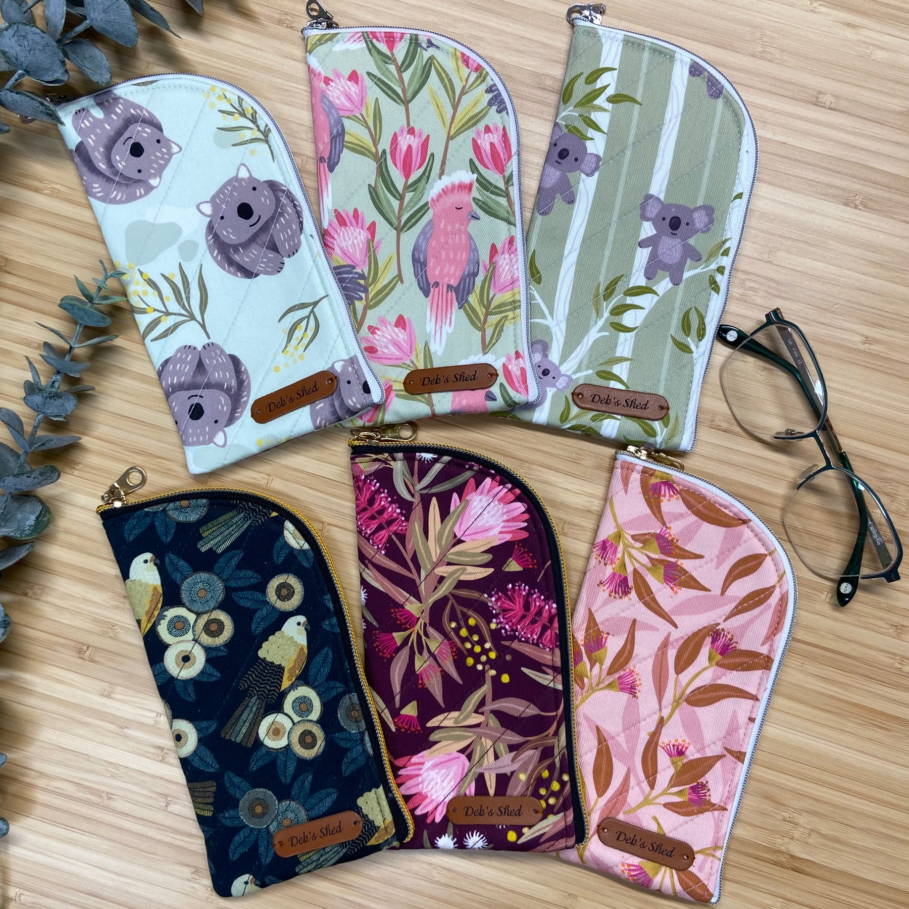 Glasses Case - Australian Themed Fabric 3