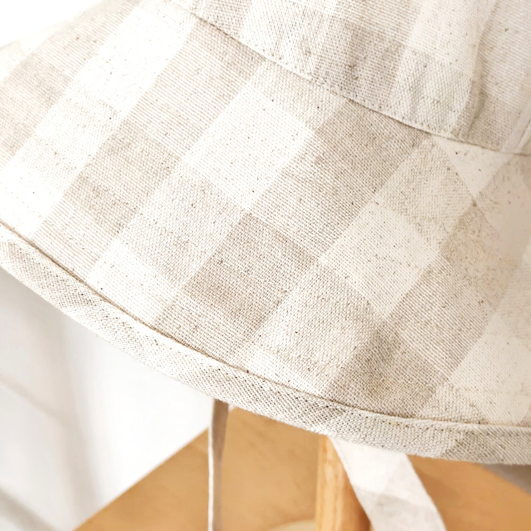 Kids Wide Brim Cotton Summer Sun Hat, Kids Beige Summer Hat