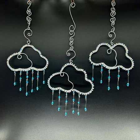 Rainclouds Sets-Crystal Glass Beads-Wire-Window Decor