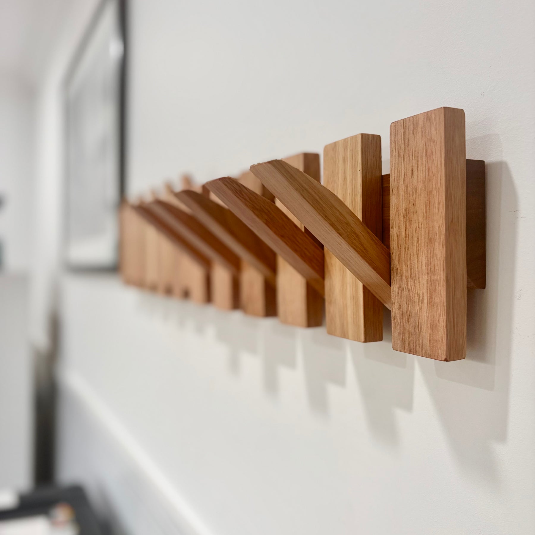 No.2 Tasmanian oak Piano style Coatrack