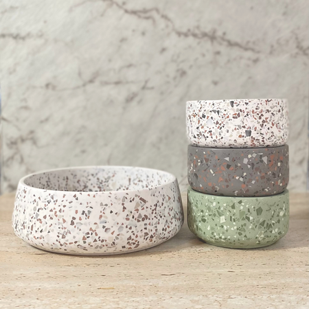 Mini and Large Round Bowls | Terrazzo decor collection
