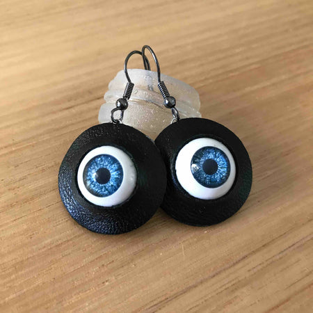 Blue-Eyed Eyeball Earrings