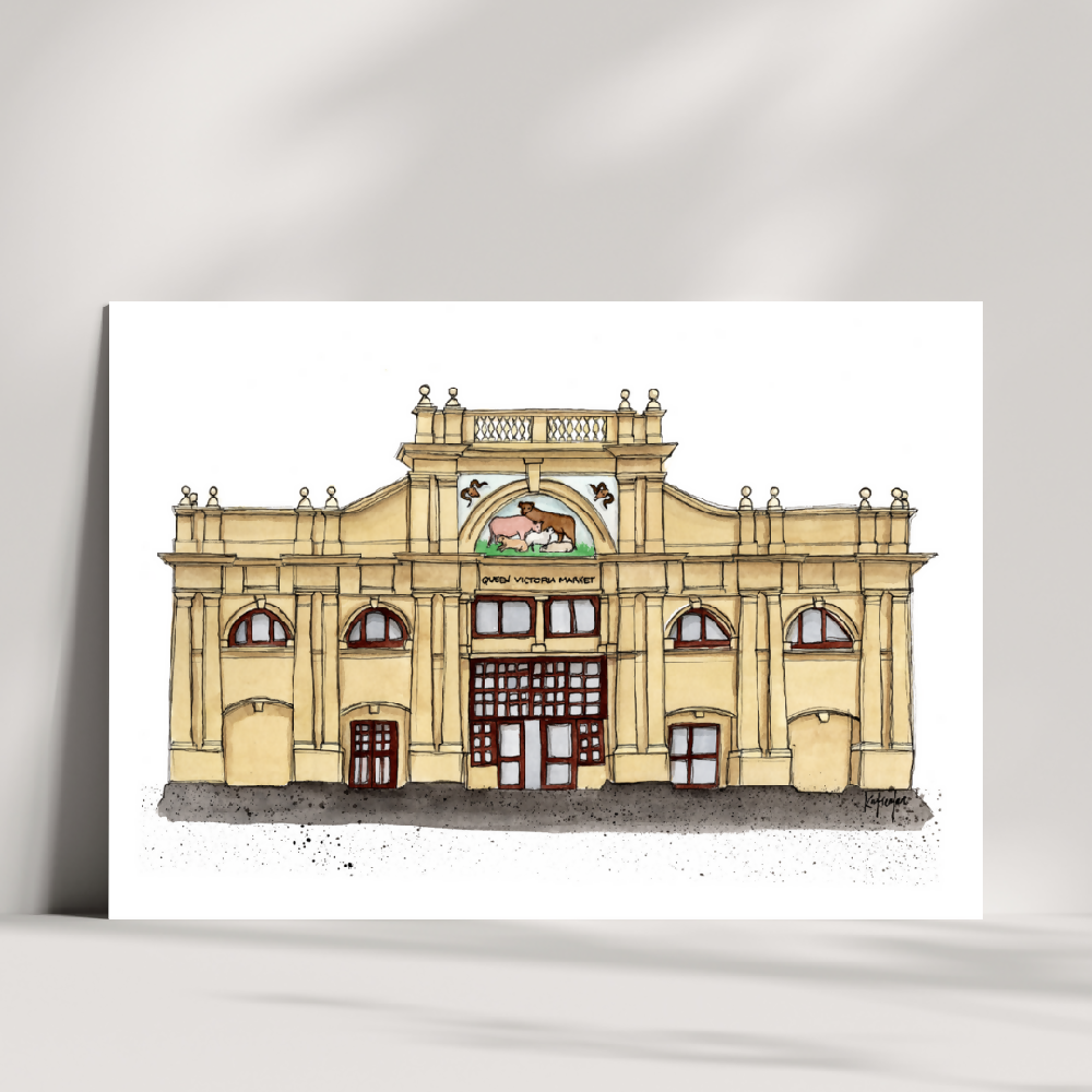 art print - the melbourne series - queen vic market