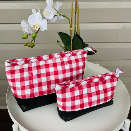 Lola Pouch - Red Gingham (Cloth Cuts Originals)