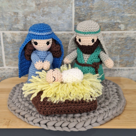 Crocheted Nativity set