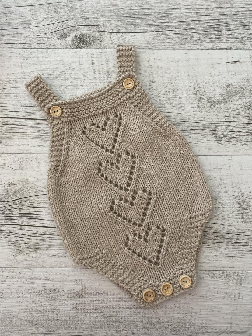 Baby Romper with Heart Front Panel