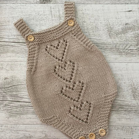 Baby Romper with Heart Front Panel