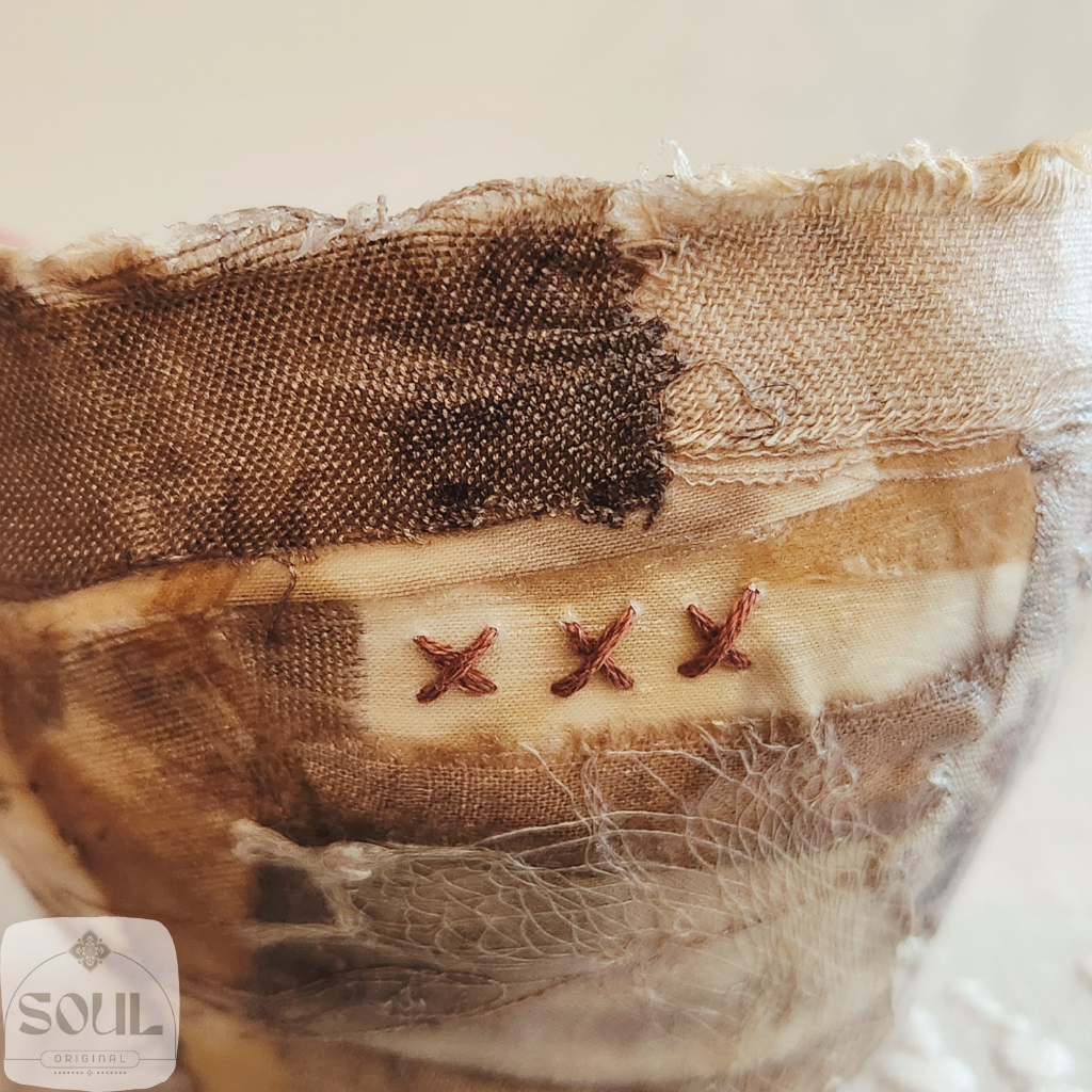 Textile Art Bowl – Natural & Earthy (3)
