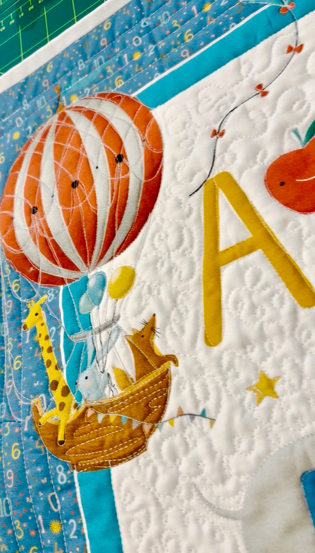Alphabet Keepsake Quilt – Handmade Baby Playmat & Quilt