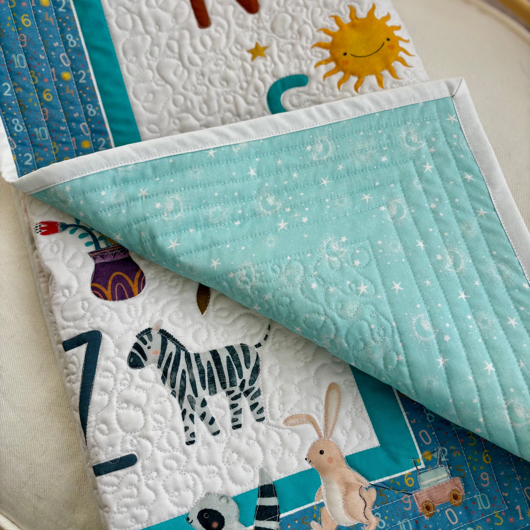 Alphabet Keepsake Quilt – Handmade Baby Playmat & Quilt