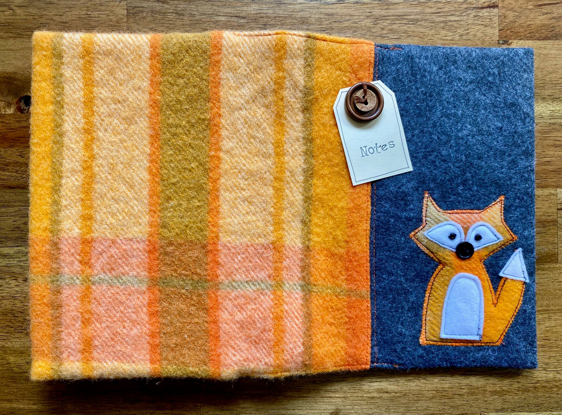 A5 Upcycled Notebook Fox