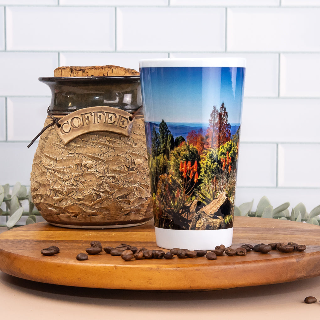 Mountain Scene - Latte / Coffee Mug - Blue Mountains, Mount Tomah
