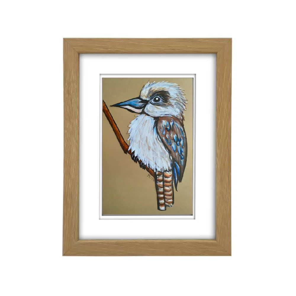 Kookaburra | Australian Native Bird | A6 Framed Print